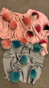 Cashmere Pom Pom Blankets