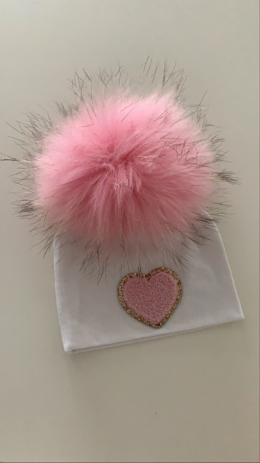 Girls NEW pom pom hats