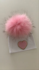 Girls NEW pom pom hats