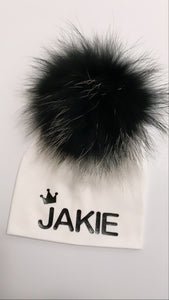 Personalized Pom Pom Hat