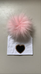 Girls NEW pom pom hats