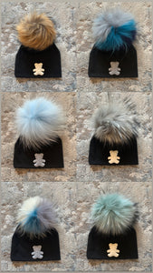 NEW teddy Pom Pom hats (boys)