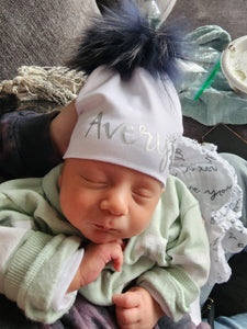 Personalized Pom Pom Hat