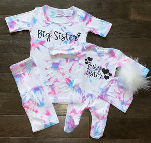 Personalized Tie Dye Ribbed Sets