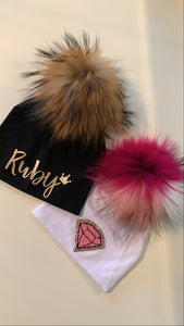 Personalized Pom Pom Hat