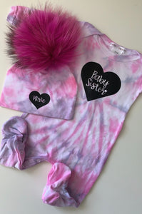 Personalized Tie Dye Layette Set