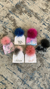 Personalized Pom Pom Hat