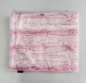 Mixed pinks minky blanket