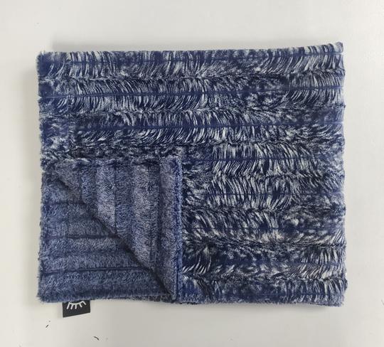 Navy hawk minky blanket