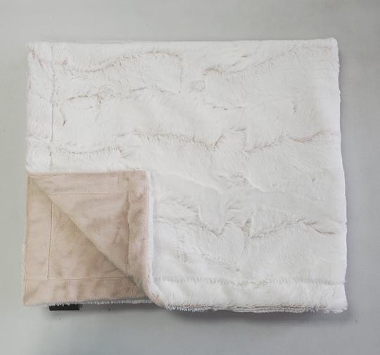 taupe crackle minky blanket