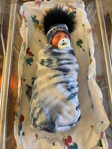 Personalized Tie Dye Swaddle Set