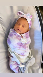 Personalized Tie Dye Swaddle