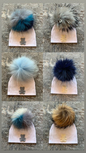 NEW teddy Pom Pom hats (boys)