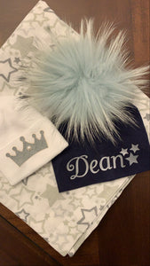 Personalized Pom Pom Hat