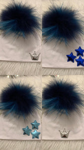 Pom Pom cluster star hat