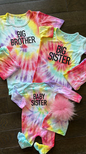 Personalized Tie Dye Ribbed Sets