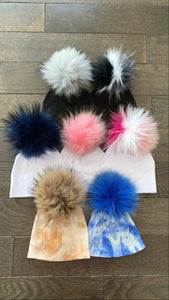 Mix and match Pom Pom hats