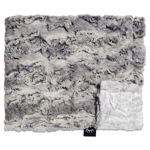 Gray cloud minky blanket