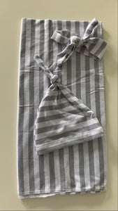 Candy stripe swaddle set