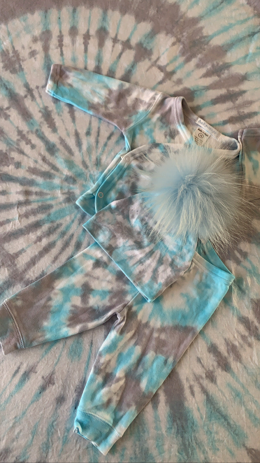 3 piece custom tie dye take home set