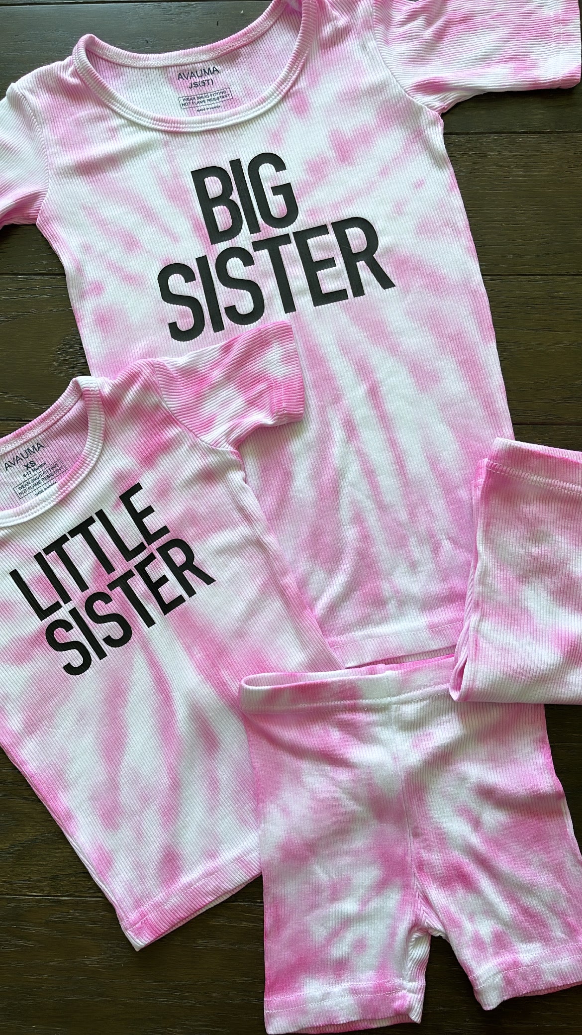 Personalized Tie Dye Ribbed Sets