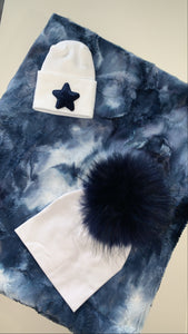 Blanket & Pom hat gift set (boys)