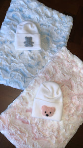 Blanket hospital hat gift set