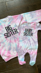 Tie dye baby crew/hoodie