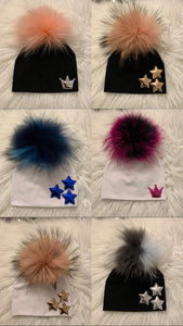 Pom Pom cluster star hat