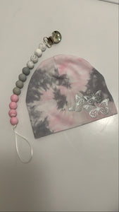 Personalized Beanie & Pacifier Clip