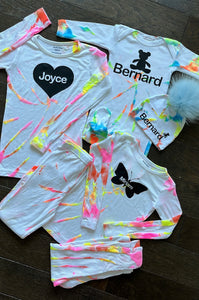 Personalized Tie Dye Ribbed Sets