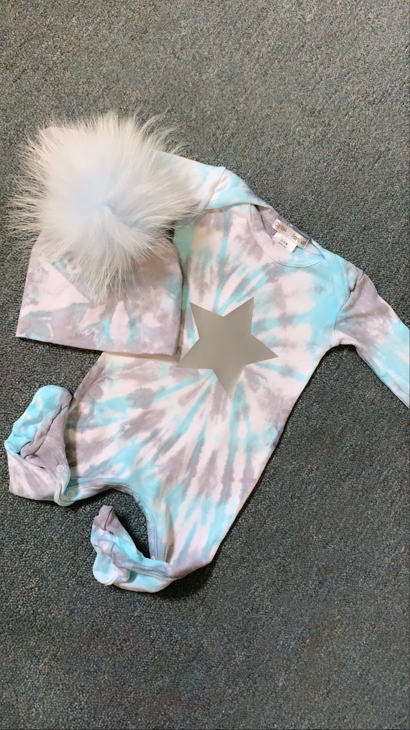 Tie Dye Baby Footies