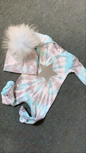 Tie Dye Baby Footies