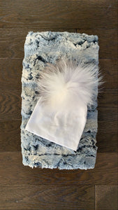 Blanket & Pom hat gift set (boys)