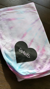 Personalized Tie Dye Swaddle