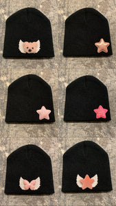 NEW patches beanies (teddy/stars/wings.butterfly)