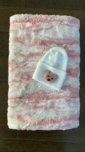 Blanket & Hospital hat set (girls)