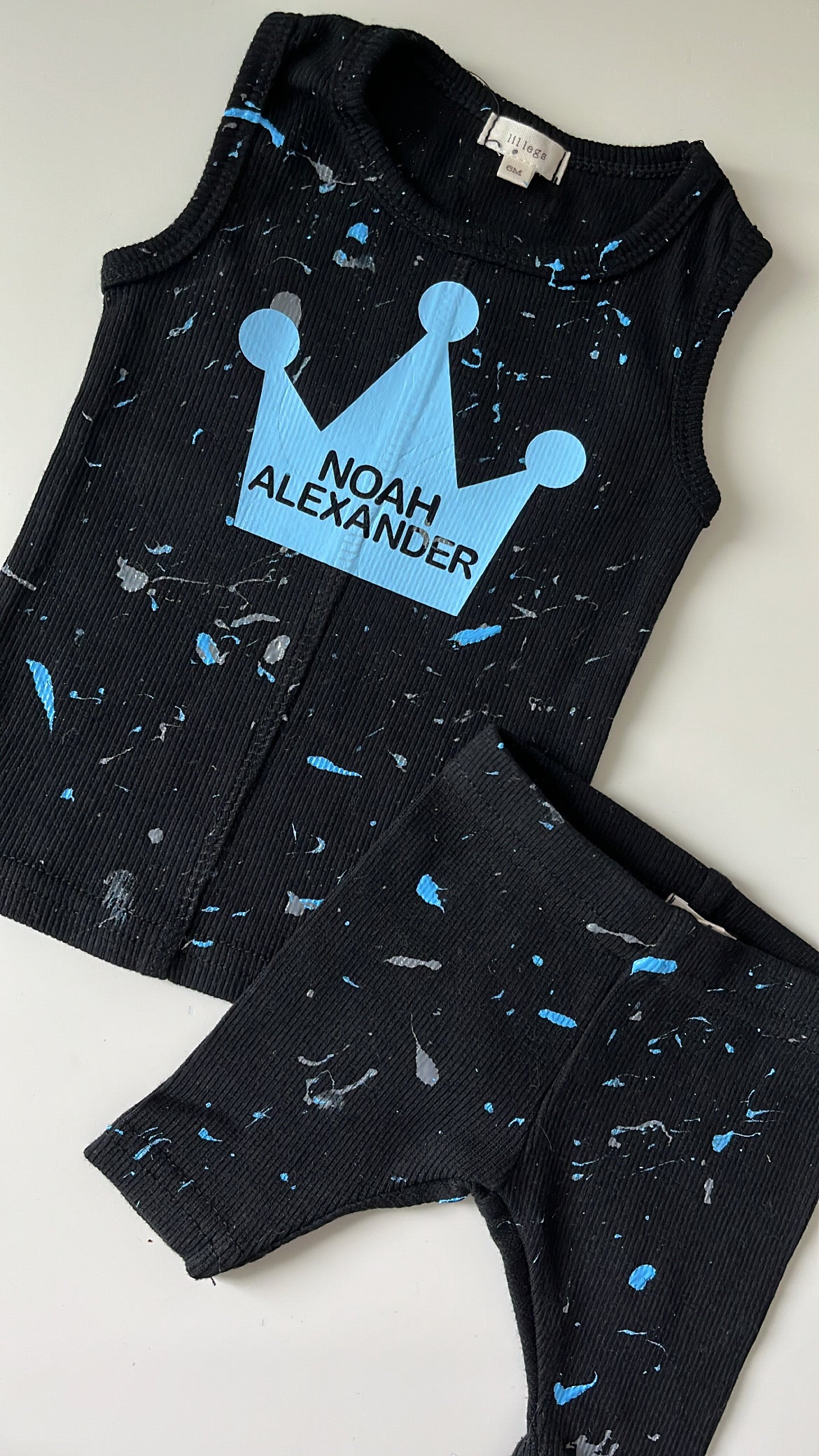 Ribbed splatter tank set