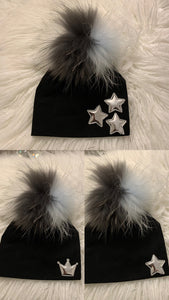 Pom Pom cluster star hat