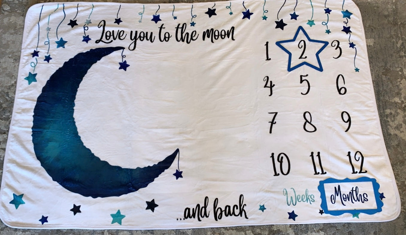 Super soft milestone blankets