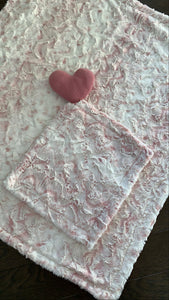 pink owl ds minky blanket