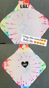 Personalized Tie Dye & Baby Towel