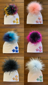 Pom Pom cluster star hat