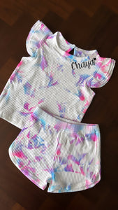 Personalized Tie Dye Ribbed Sets