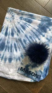 Personalized Tie Dye Swaddle Set