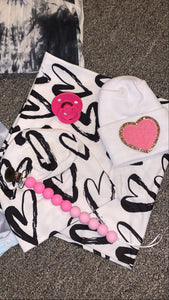 Hearts swaddle set