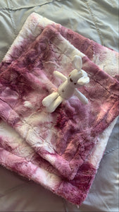 Pink berry minky blanket