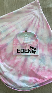 Personalized Tie Dye Swaddle Set