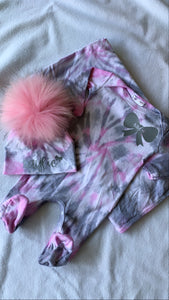 Personalized Tie Dye Layette Set