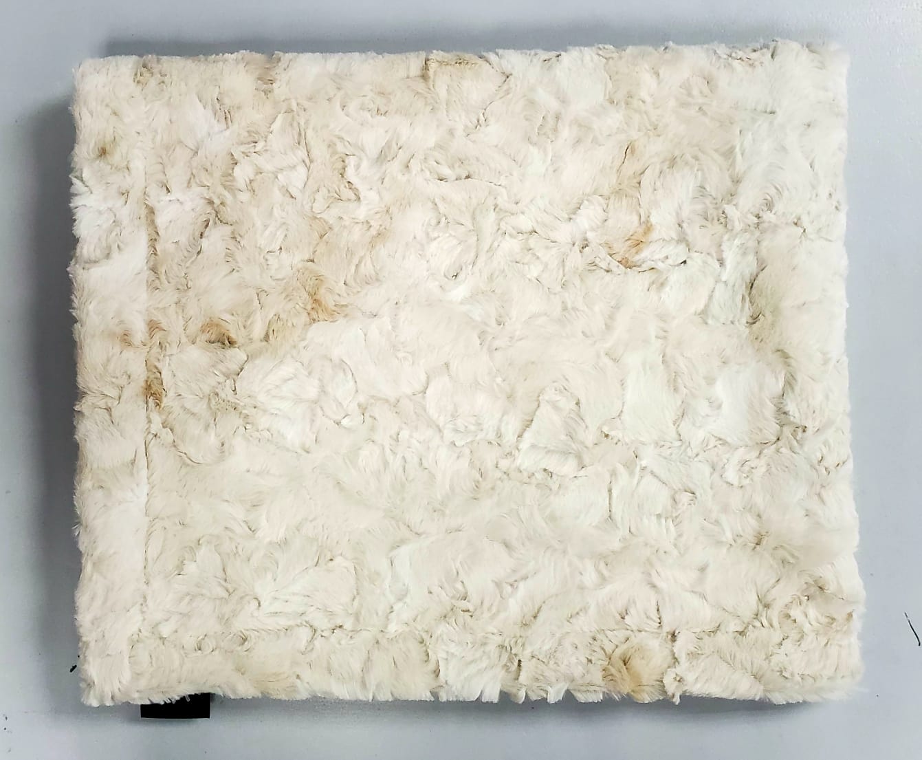 Creamy taupe minky blanket